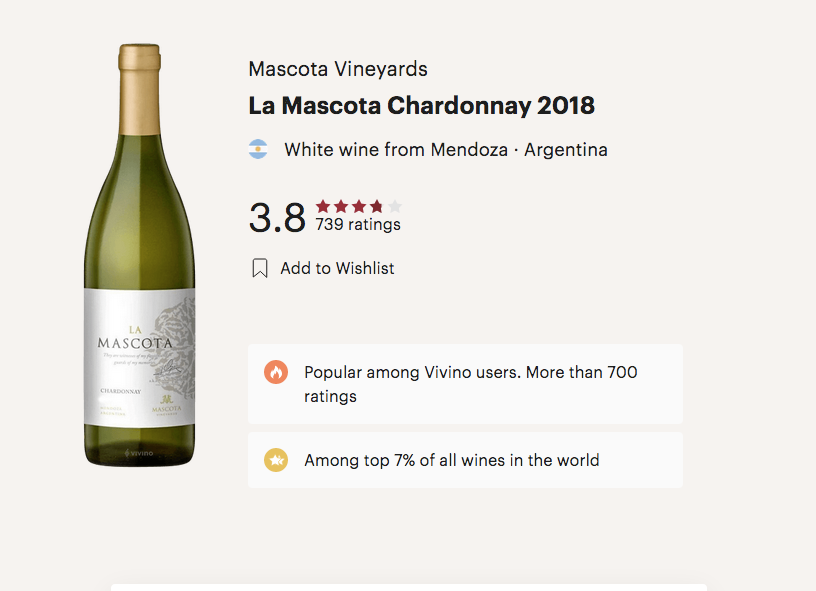 LA MASCOTA CHARDONNAY 2022, – Sol O Vino - Main Image